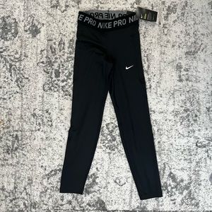 Brand New with Tags Girls Black Nike Pro Leggings